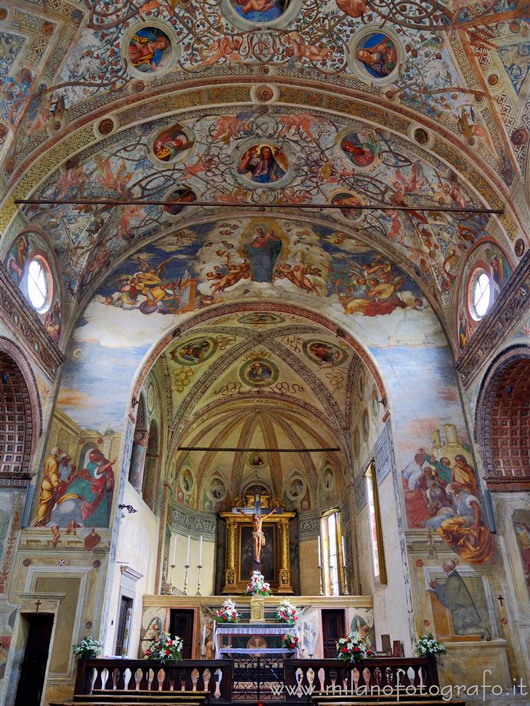 Soncino (Cremona, Italy) - Bottom of the Interior of the Church of Santa Maria delle Grazie